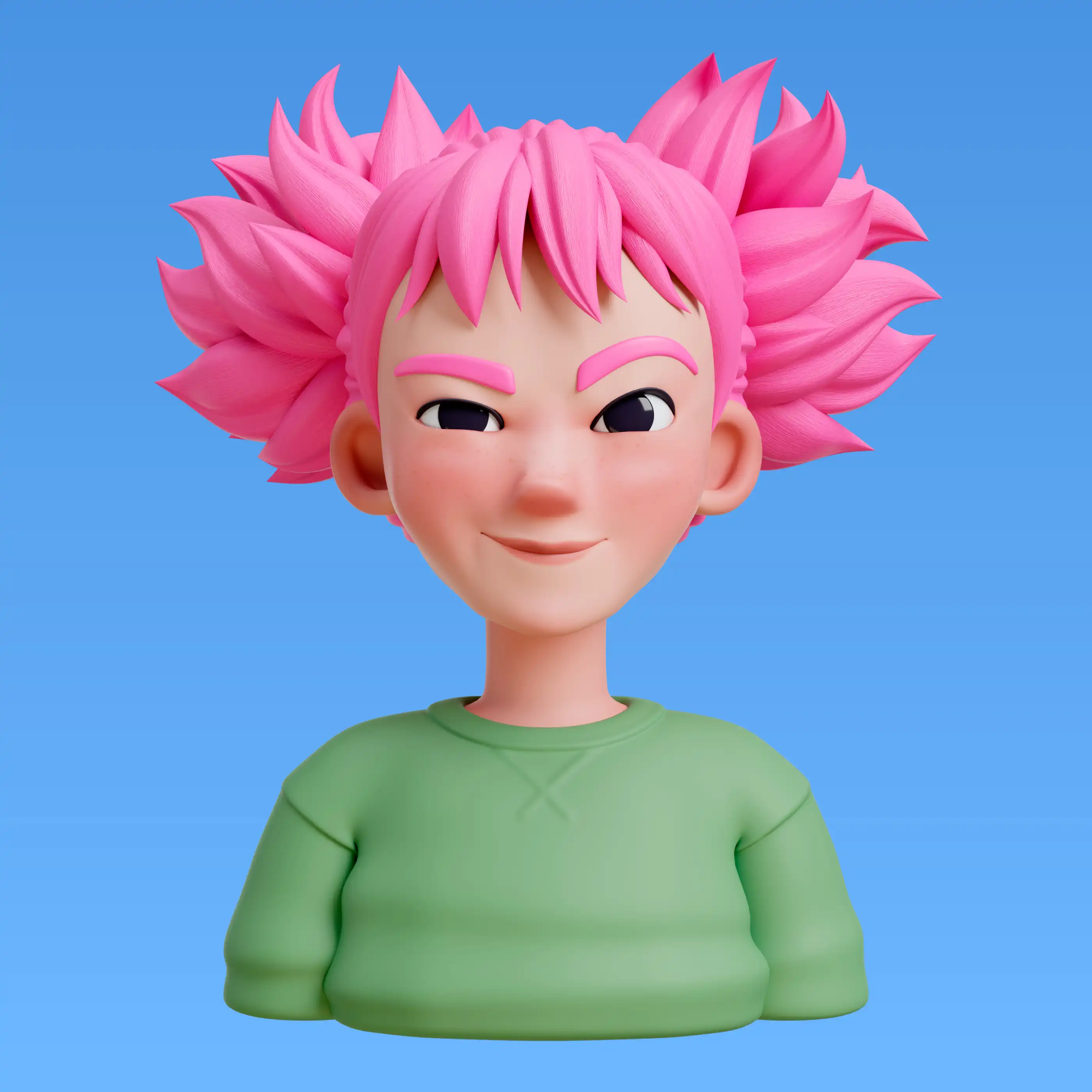 Photo d'un avatar réalisé en 3D