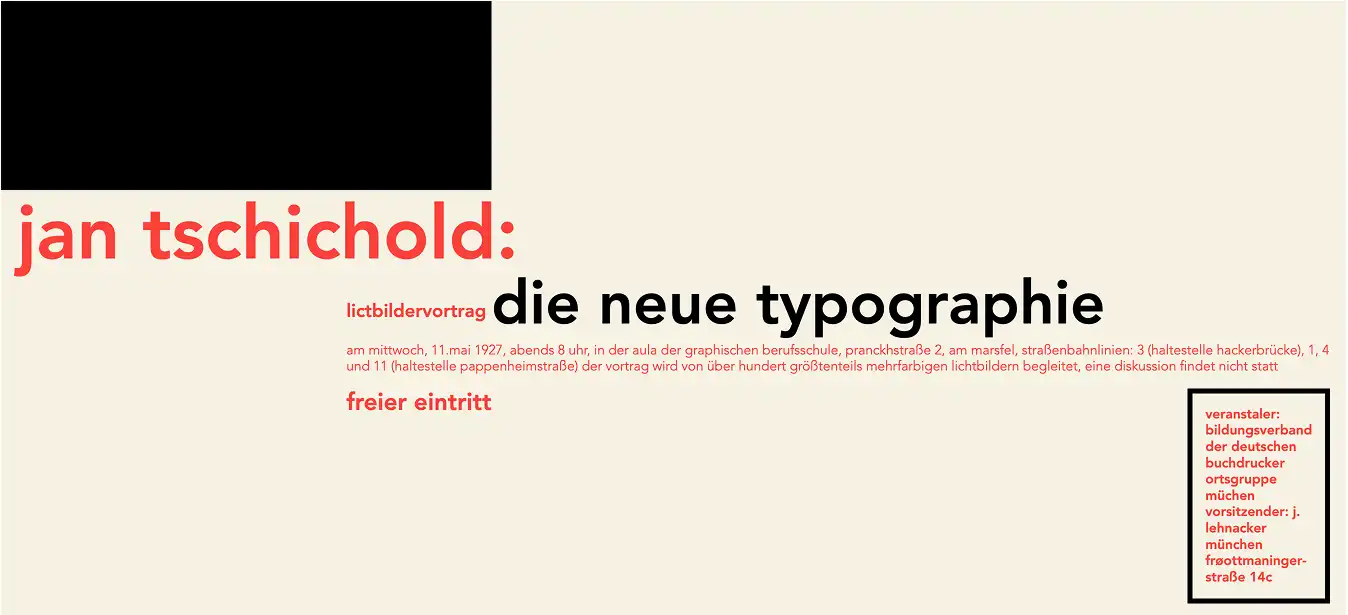 Mise en page réalisée par Jen Simmons s'inspirant de Jan Tschichold