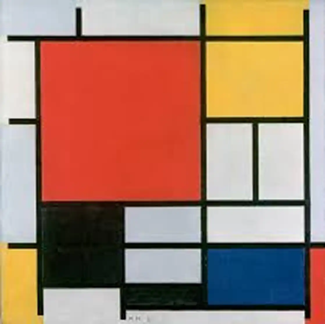 Composition en Rouge, Jaune, Bleu et Noir - Piet Mondrian