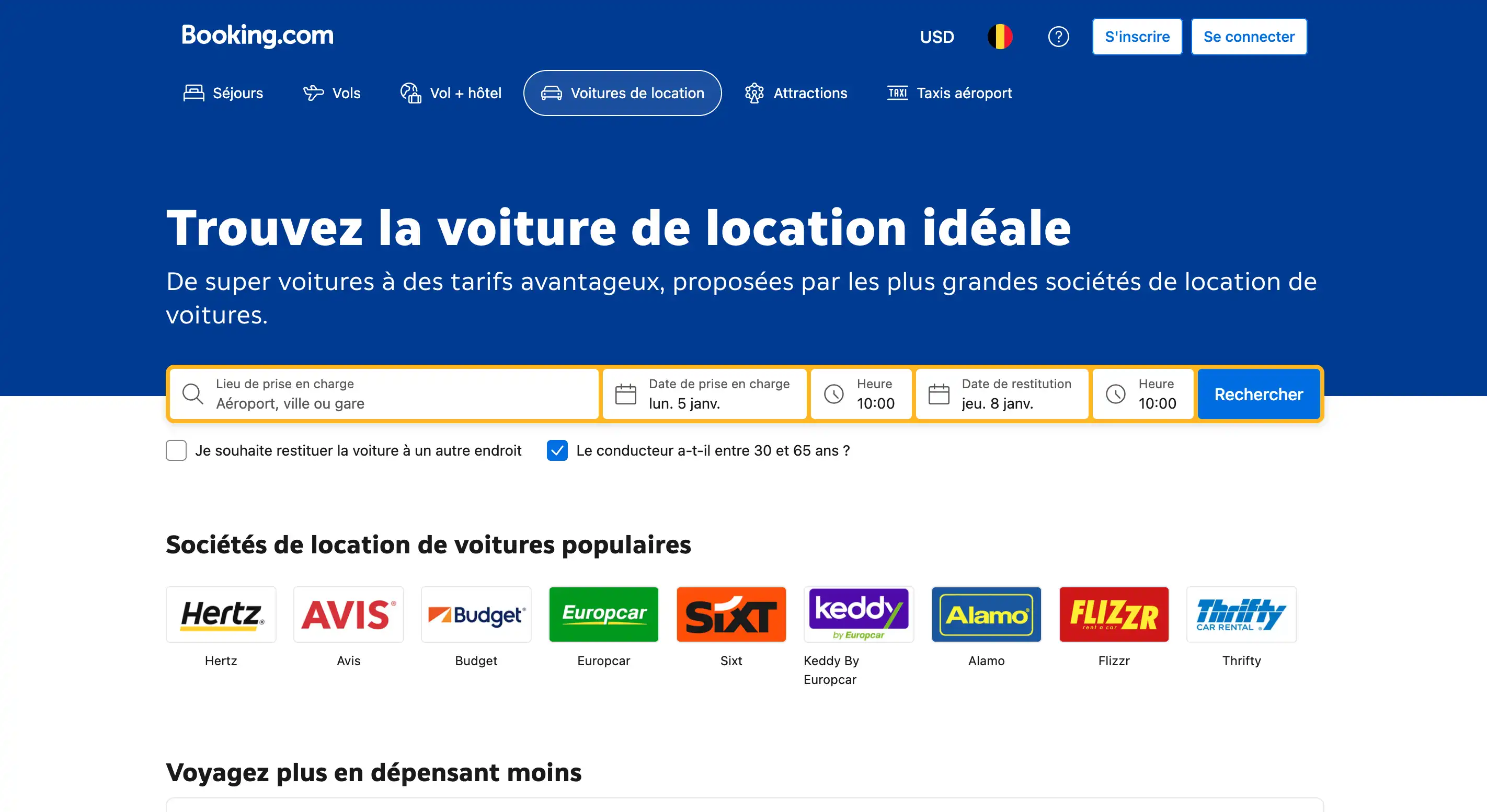 Capture d'écran de la page d'accueil de bopoking.com