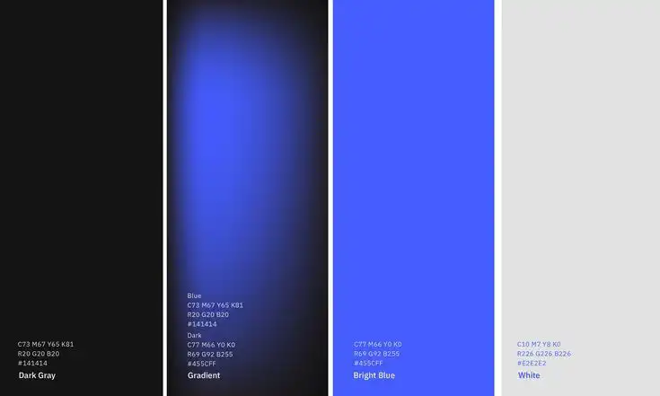 Palette de couleurs ayant inspirée ce projet