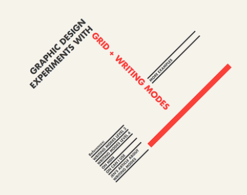 Photo de la page d'accueil du site web de Jen Simmons. Les écritures y sont présentées en grille, celle-ci étant tournée de 45°